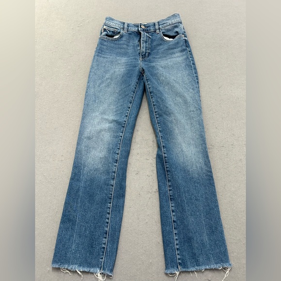 DL1961 Denim - Women’s DL1961 Flare Jeans Size 25 Light Wash Raw Hem